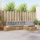 4 Komad Set vanjskih sofa Poliester Bijela | shoptok.hr