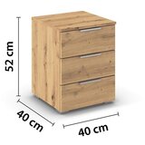Modern Living Nočna Omarica Mars, Barva Hrasta | Shoptok.si