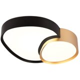 Tri O črna/zlata led stropna svetilka 36x43.5 cm rise – | Shoptok.si