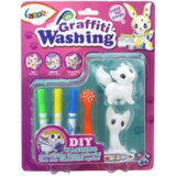 DIY Art Set Kittens Figurines 2pcs Markers Brush | shoptok.hr