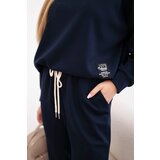 Kesi Włoski Buttery fabric set sweatshirt + pants navy | Shoptok.si