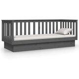  Dnevna postelja siva 90x190 cm trdna borovina, (20723788) | Shoptok.si