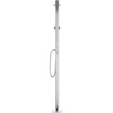 vidaXL Vrtni tuš sa smeđom bazom 220 cm aluminijski | shoptok.hr