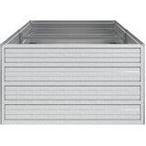  Povišena vrtna gredica 160 x 80 x 45 cm pocinčani čelik srebrna | shoptok.hr