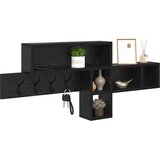  Vješalica za kapute na zidu Zidne Crni hrast 100 x 12 x 43,5 cm | shoptok.hr