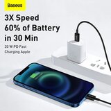 Baseus Type C kabel za Apple Lightning 8-pinski PD20W Superior Series Fast Charging CATLYS-C01 2 metra črni | Shoptok.si