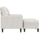  Fotelja s tabureom krem 60 cm baršunasta | shoptok.hr