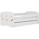 HAPPYKIDS Dječji krevet Dreamy zečići 180x80 bez madraca s ladicom Bijela | shoptok.hr
