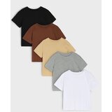 Sinsay Pamučna majica kratkih rukava 5 pack | shoptok.hr