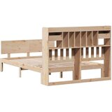 vidaXL Krevet s regalom za knjige bez madraca 140x200 cm od borovine | shoptok.hr
