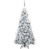 vidaXL Umetno Zložljivo Božično Drevo Zelena 210 cm PE in PVC | Shoptok.si