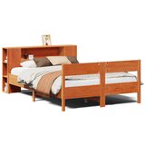vidaXL Krevet s regalom za knjige bez madraca 120 x 200 cm od borovine | shoptok.hr