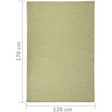  Vanjski tepih ravnog tkanja 120 x 170 cm zeleni | shoptok.hr