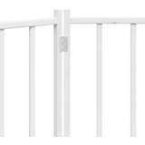 vidaXL Vrata za pse zložljiva 2 panela bela 160 cm trden les jelke | Shoptok.si