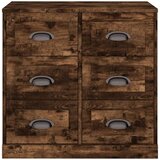  Komoda dimljeni hrast 70x35,5x67,5 cm inženirski les | Shoptok.si