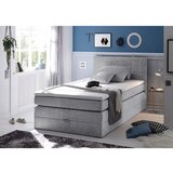 XORA POSTELJA BOXSPRING 140 cm x 200 cm , tekstil svetlo siva | Shoptok.si