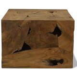  Stolić za kavu od prave tikovine 50 x 50 x 35 cm smeđi | shoptok.hr