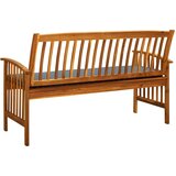  Klop z blazino 147 cm trden akacijev les | Shoptok.si