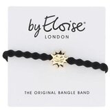By Eloise London Bling Charms Gold Diamanté Sun Black elastika za lase | Shoptok.si