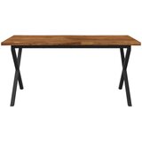  Stol za blagovanje s prirodnim rubom 160 x 80 x 75 cm Prirodna Slike