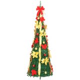 Umjetno božićno drvce 50 LED žarulja zeleno 120 cm | shoptok.hr