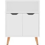  Komoda bijela 60 x 30 x 72 cm od konstruiranog drva - Bijela 1 | shoptok.hr