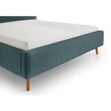 Meise Möbel Plavi/sivi tapecirani bračni krevet bez podnice 160x200 cm Mattis – | shoptok.hr