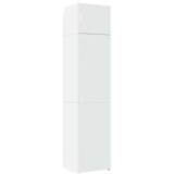 vidaXL Ozka omara za shranjevanje bela 50x42,5x225 cm inženirski les | Shoptok.si