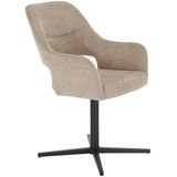 MID.YOU NASLANJAČ, les, kovina, tekstil rjavosiva | Shoptok.si