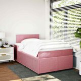 Box spring krevet s madracem ružičasti 120 x 200 cm baršunasti | shoptok.hr
