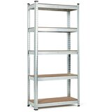  Stalak za pohranu 180x90x40 cm pocinčani čelik, 5 polica, kapacitet 875 kg ModernHome | shoptok.hr