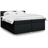  Krevet s oprugama i madracem crni 200x200 cm od tkanine | shoptok.hr