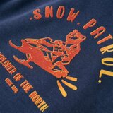 vidaXL Dječja majica s kapuljačom modra prošarana i narančasta 92 | shoptok.hr