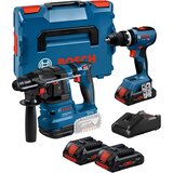 Bosch SET GSB 18V-65 Professional Akumulatorska udarna bušilica-odvrtač + GBH 185-LI Akumulatorski elektro-pneumatski čekić za bušenje sa SDS plus prihvatom (06019N3303+0611924020) | Eponuda.com