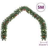 vidaXL božična girlanda okrašena z bučkami in LED lučkami 5 m | Shoptok.si