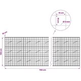  Gabion s žicom debljine 5 mm i mrežom 10x10 cm 700x10x150 cm - 10 cm 150 cm 700 cm | shoptok.hr