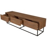 Kalune Design TV omarica v orehovem dekorju v naravni barvi 180x50 cm Rodez – | Shoptok.si