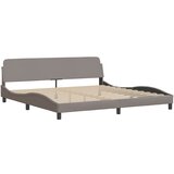 vidaXL Posteljni okvir z vzglavjem taupe 200x200 cm blago, (21067997) | Shoptok.si