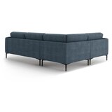 Micadoni Temno modra kotna sedežna garnitura (levi kot/v obliki črke L) Bemy – | Shoptok.si