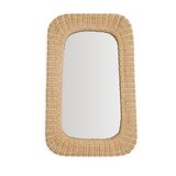 Kave Home Stensko ogledalo z okvirjem iz ratana 38x59 cm Zilna – | Shoptok.si