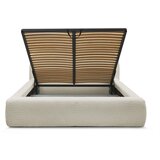 Bobochic Paris Svijetlo sivi tapecirani bračni krevet s prostorom za odlaganje s podnicom 180x200 cm Orlane – | shoptok.hr