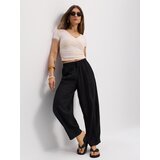 Sinsay Barrel leg hlače od viskoze s dodatkom lana | shoptok.hr