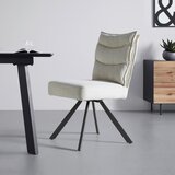 Bessagi Home Stol Fina, Bež, Rebrasti Žamet | Shoptok.si