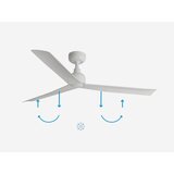Faro 34274 - Stropni ventilator MARINE M, beli, IP44 + daljinski upravljač | Eponuda.com