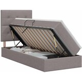  s madracem i skladištem Sivosmeđa 90 x 190 cm tkanina | shoptok.hr