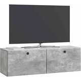 TV ormar za zid 98 x 31 x 30 cm Betonska siva Konstruirano drvo | shoptok.hr