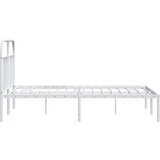 Metalni okvir za krevet s uzglavljem bijeli 180x200 cm | shoptok.hr