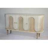  Blagavaonski stol DKD Home Decor Bijela zlatan Mesing Drvo Manga 180 x 90 x 76 cm | shoptok.hr