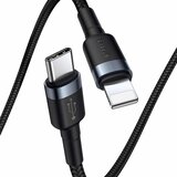 Baseus Cafule kabel Type-C na iPhone PD 18W 1m siva+črna | Shoptok.si