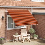 Tenda na ručno uvlačenje 250 cm narančasto-smeđa | shoptok.hr